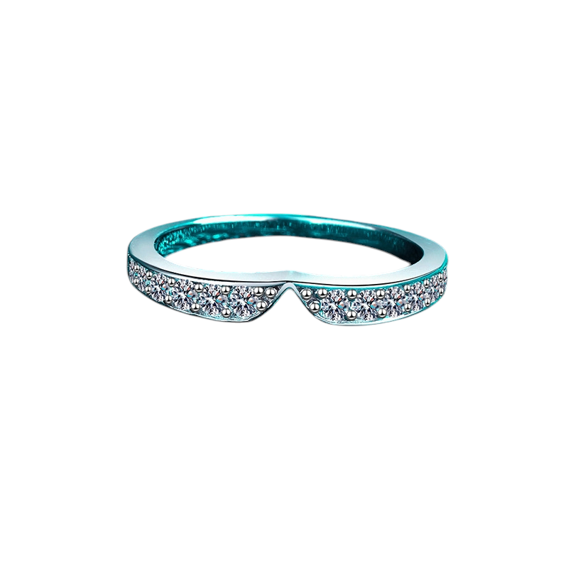 Hayesaura | Mermaid's Lonely Star Minimalist Moissanite Promise Ring