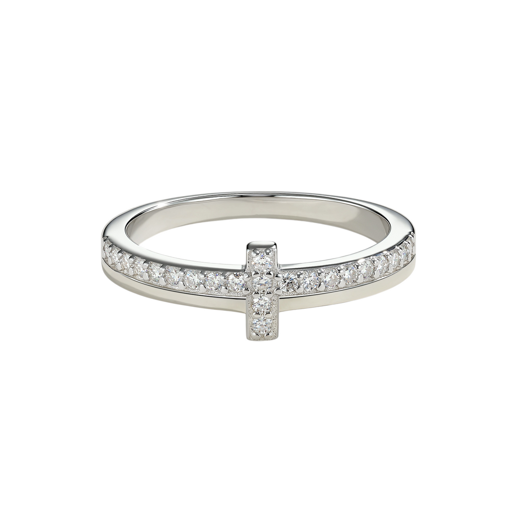 Hayesaura | Handmade Artisan Moissanite Minimalist Ring | Proposal