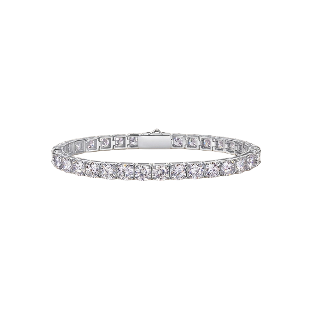 Hayesaura | Euro-Chic 18K Plated Pavé Tennis Bracelet | Full-Row High-Cold Luxury Bangle