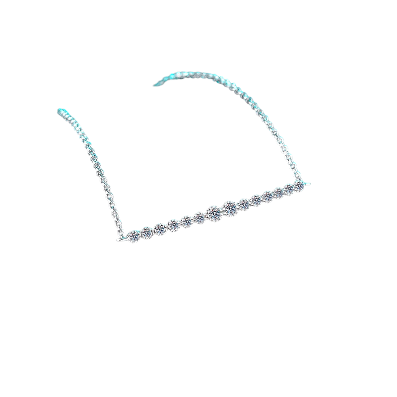 Hayesaura | Golden Hour Champagne Plated Liquid Band Moissanite Bracelet | Muted Quiet Luxury Bangle
