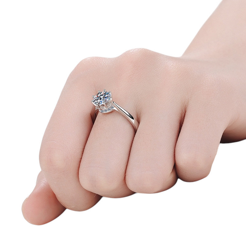 Hayesaura | Eight-Prong Tongling Royal Moissanite Wedding Ring