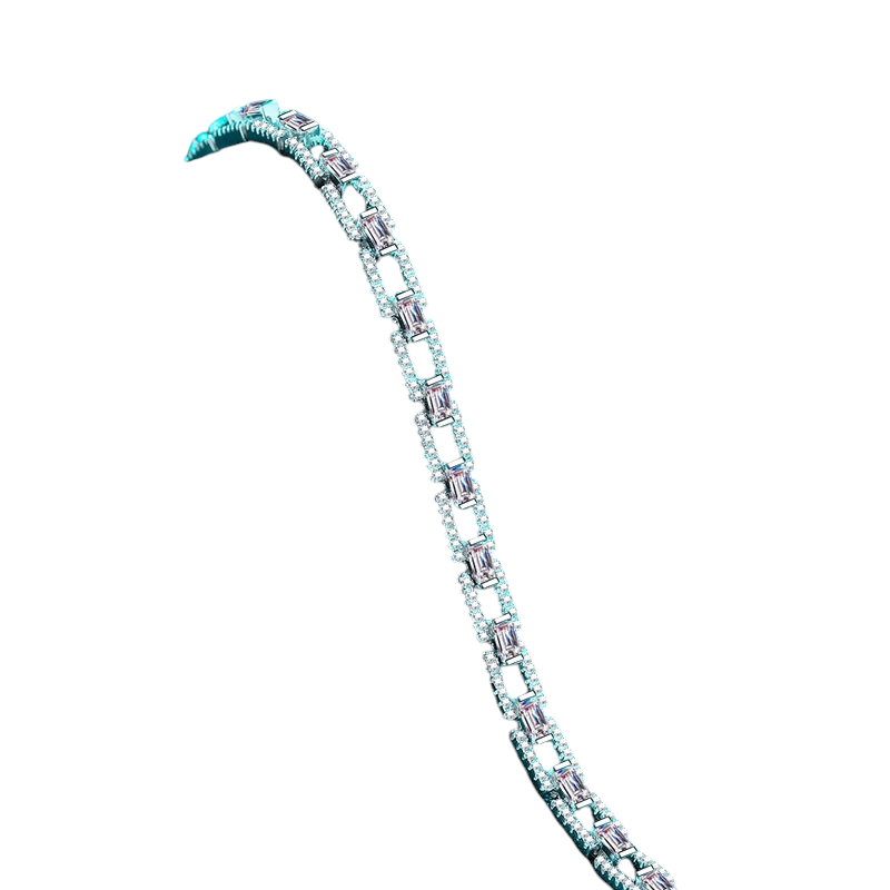 Hayesaura | Grand Gala 18K Plated Luxury Cluster Inlay Bangle | Imposing Western Couture Bracelet