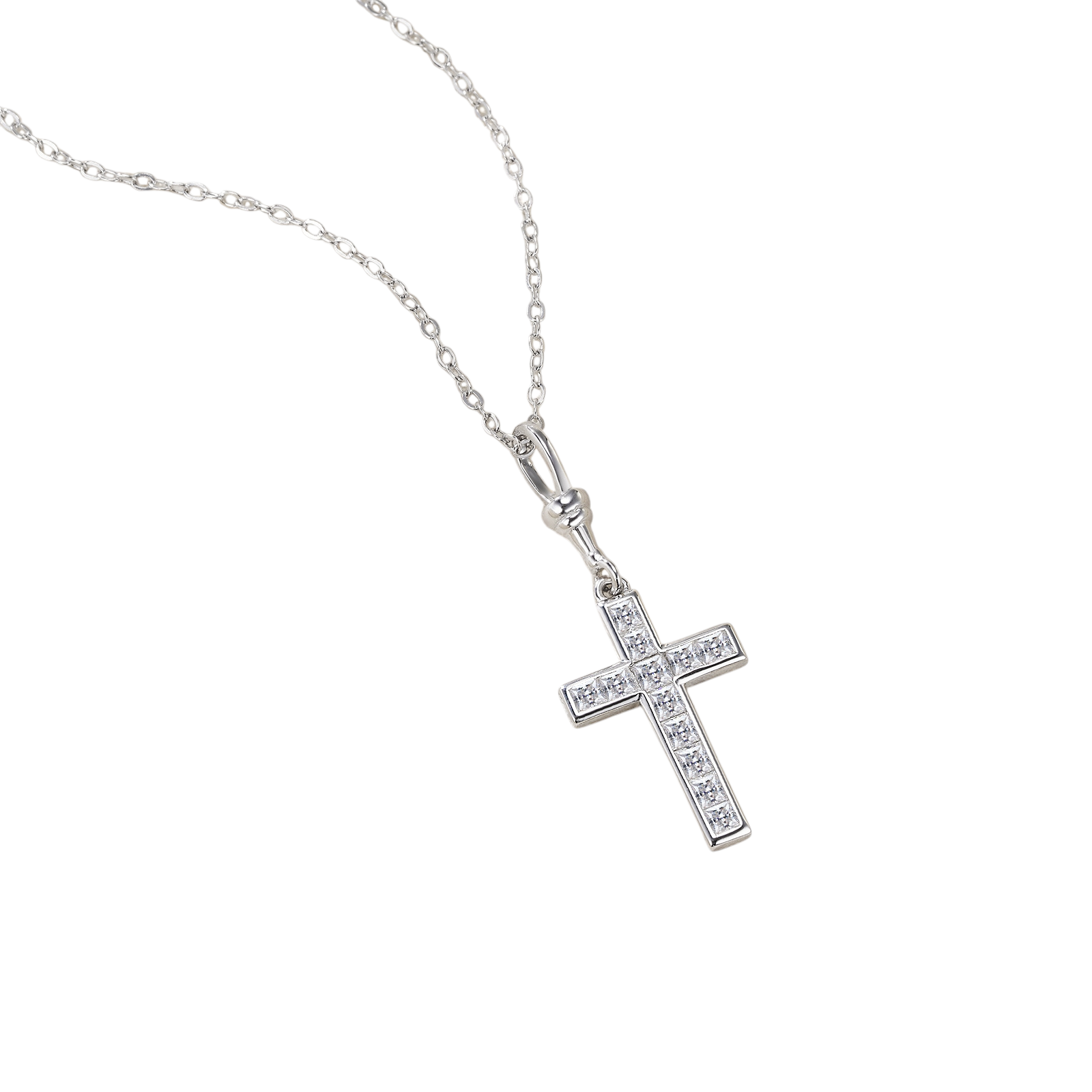 Hayesaura | Acubi Style 18K Plated Niche Cross Moissanite | Rebellious Street Couture Chain