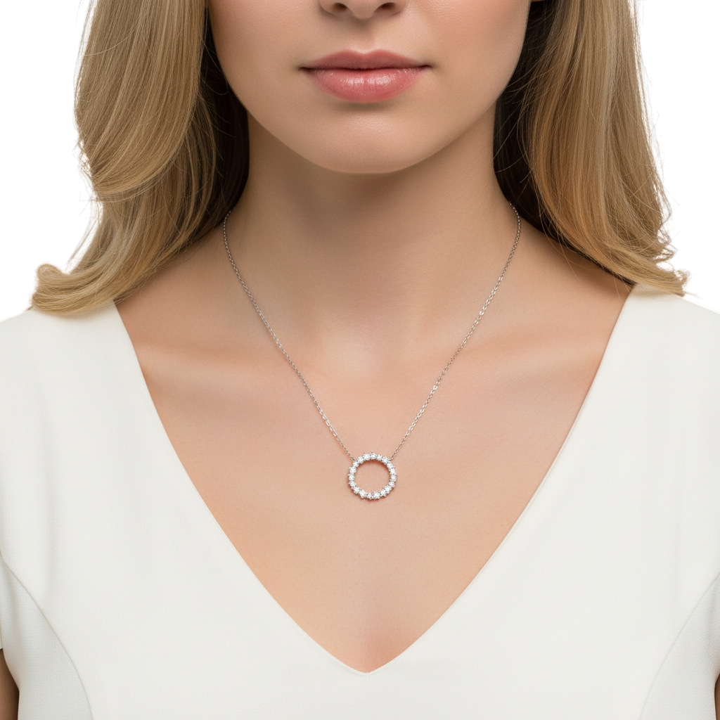 Hayesaura | Clean Fit 18K Plated Minimalist Pendant | High-Cold Daily Commute Clavicle Chain