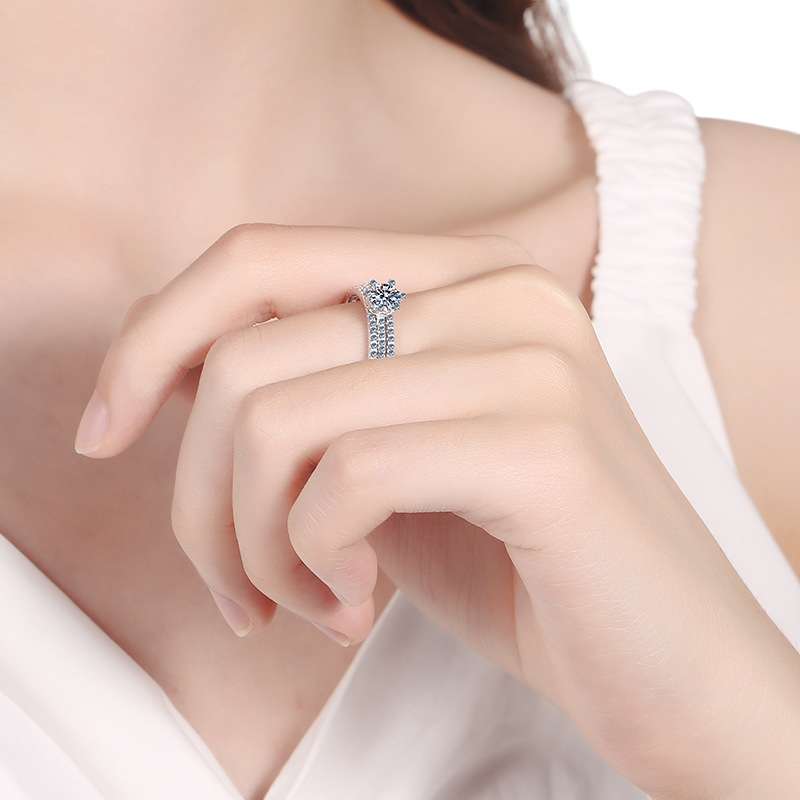 Hayesaura | Cyber 3-in-1 Transformable Moissanite Eternity Ring Set