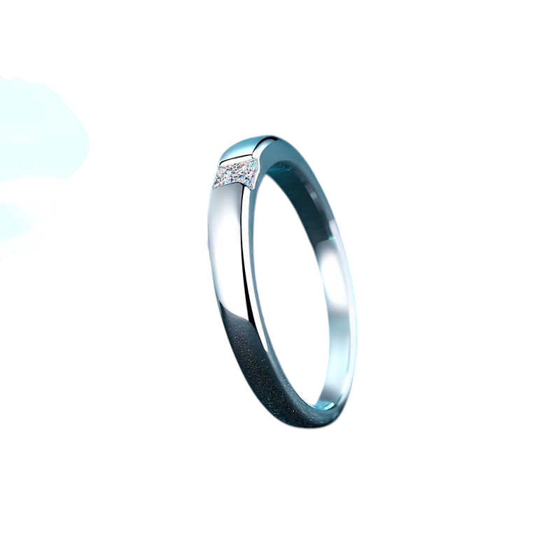 Hayesaura | Unisex Princess Square Minimalist Moissanite Band