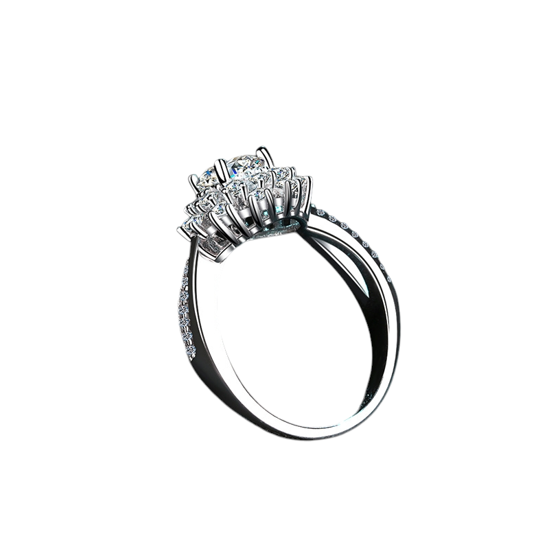 Hayesaura | Luxurious Western Princess Square Cut Moissanite Ring