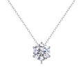 Hayesaura | Euro-Chic Luxury Fine Polished Moissanite Pendant | Vintage Glamour Fashion Statement Necklace