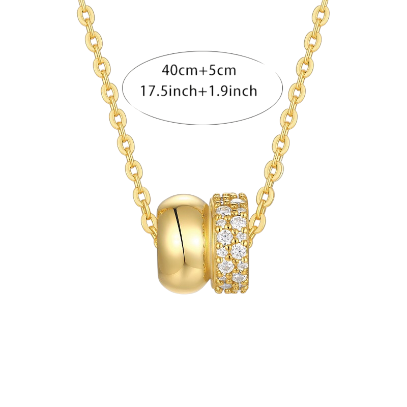 Hayesaura | Vintage Glamour 18K Gold Plated Tweed Halo Moissanite | Intimate Anniversary Bridal Pendant