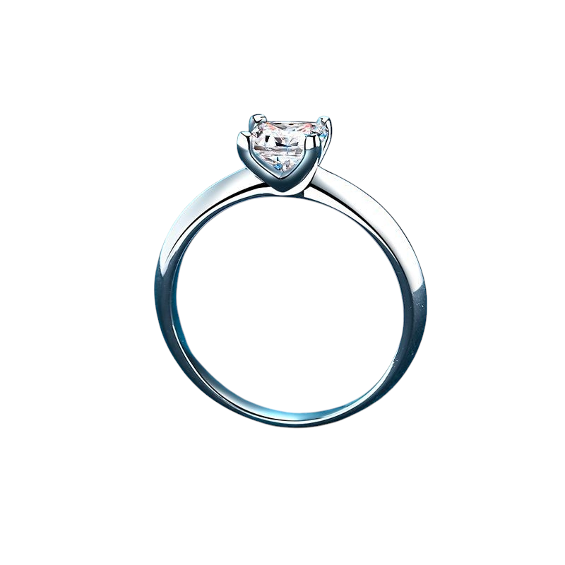 Hayesaura | Iconic Princess Square Cut Four-Prong Moissanite Ring