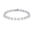 Hayesaura | Scandinavian 18K Plated Floating Bead Moissanite Bracelet | Office Siren Daily Commute