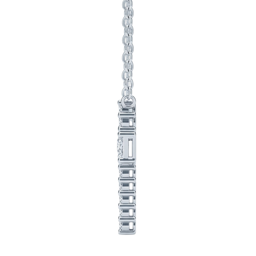 Hayesaura | Avant-Garde 18K Plated Niche Cross Moissanite | Office Siren Architectural Choker