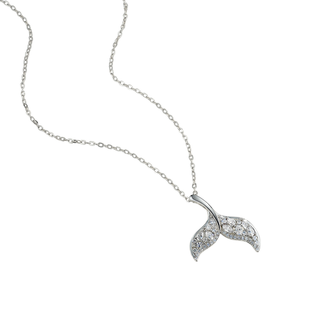 Hayesaura | Oceanic Fairycore 18K Plated Mermaid Tail Moissanite | Ethereal Romantic Clavicle Chain