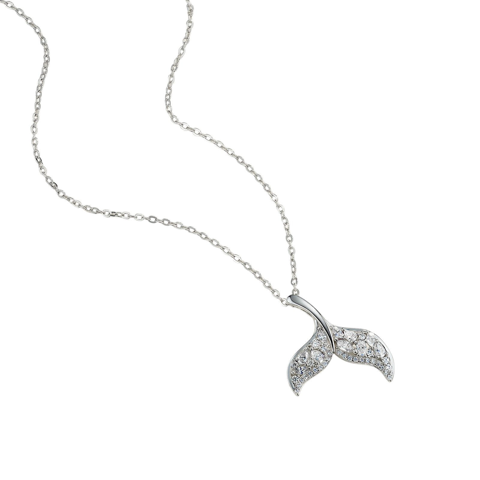 Hayesaura | Oceanic Fairycore 18K Plated Mermaid Tail Moissanite | Ethereal Romantic Clavicle Chain