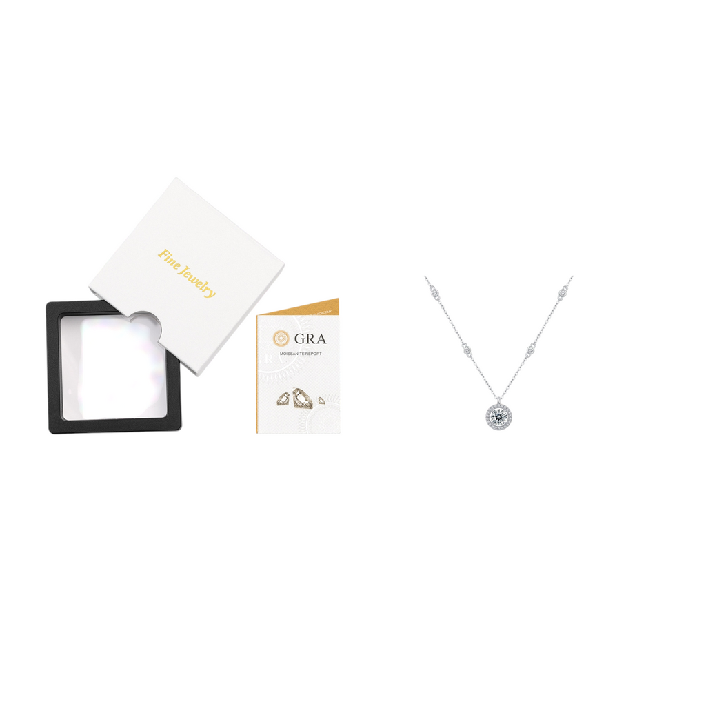 Hayesaura | Euro-Chic 18K Plated Pear Cut Moissanite | Modern Glamour Evening Necklace