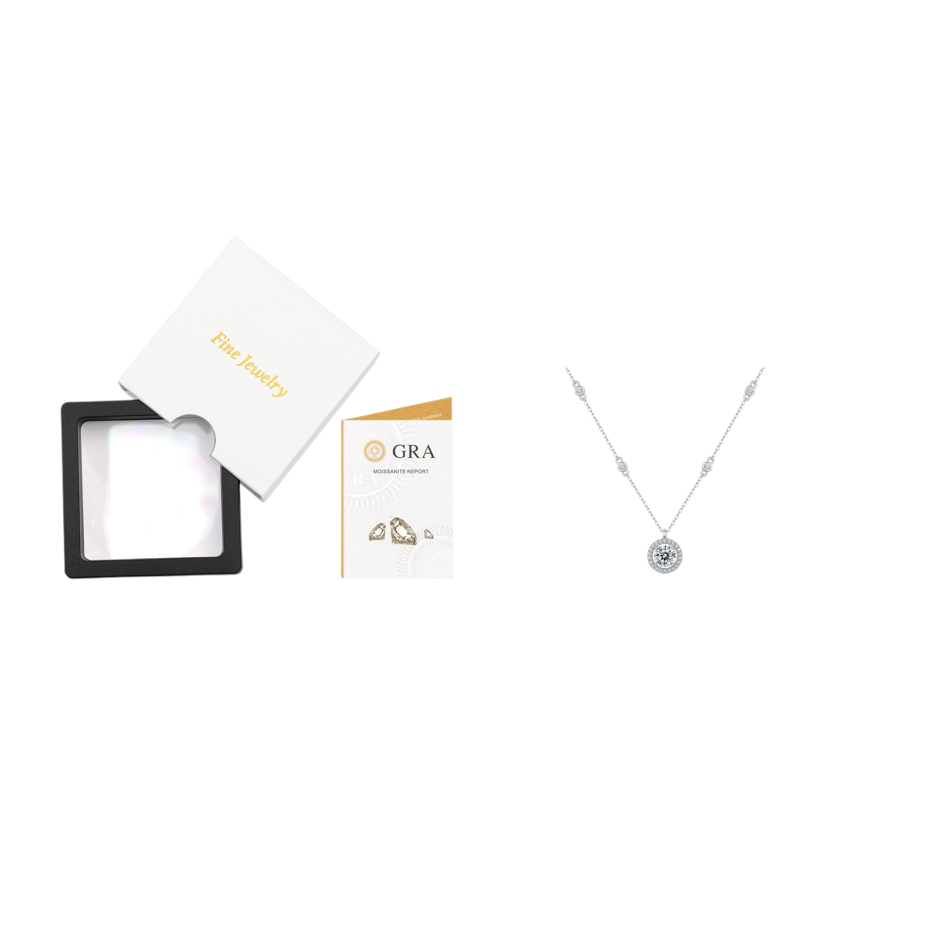 Hayesaura | Euro-Chic 18K Plated Pear Cut Moissanite | Modern Glamour Evening Necklace
