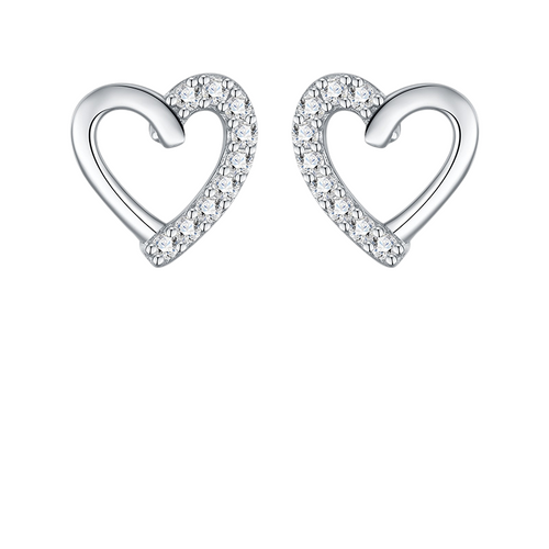 Hayesaura | Coquette Romance 18K Plated Petite Heart | Delicate Aesthetics Bridal Studs
