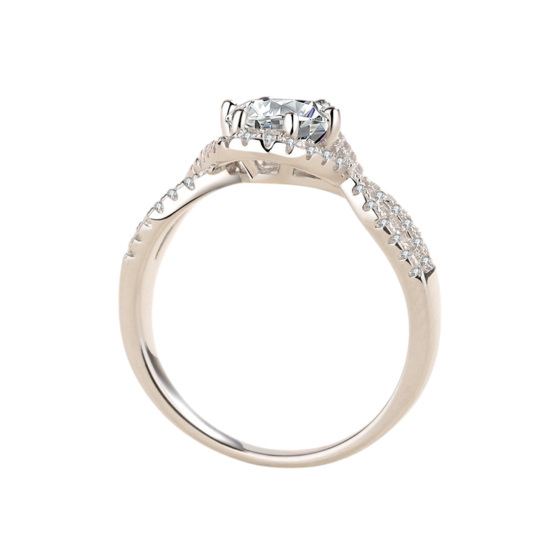 Hayesaura | Classic Six-Prong Engagement Moissanite Solitaire Ring