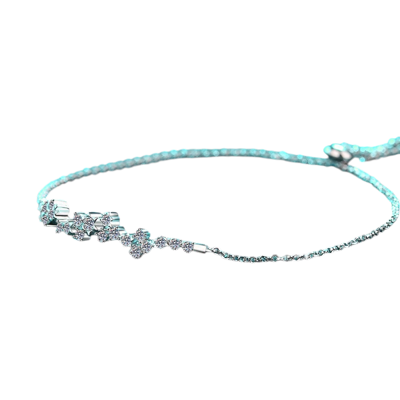 Hayesaura | Botanical Poetry Floral Branch Adjustable Slider Bracelet | High-Cold Organic Hand Accessory