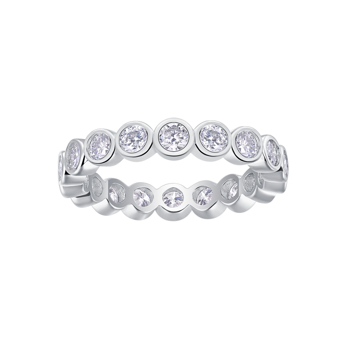 Hayesaura | British Royal Full Moissanite Proposal Ring | Minimalist