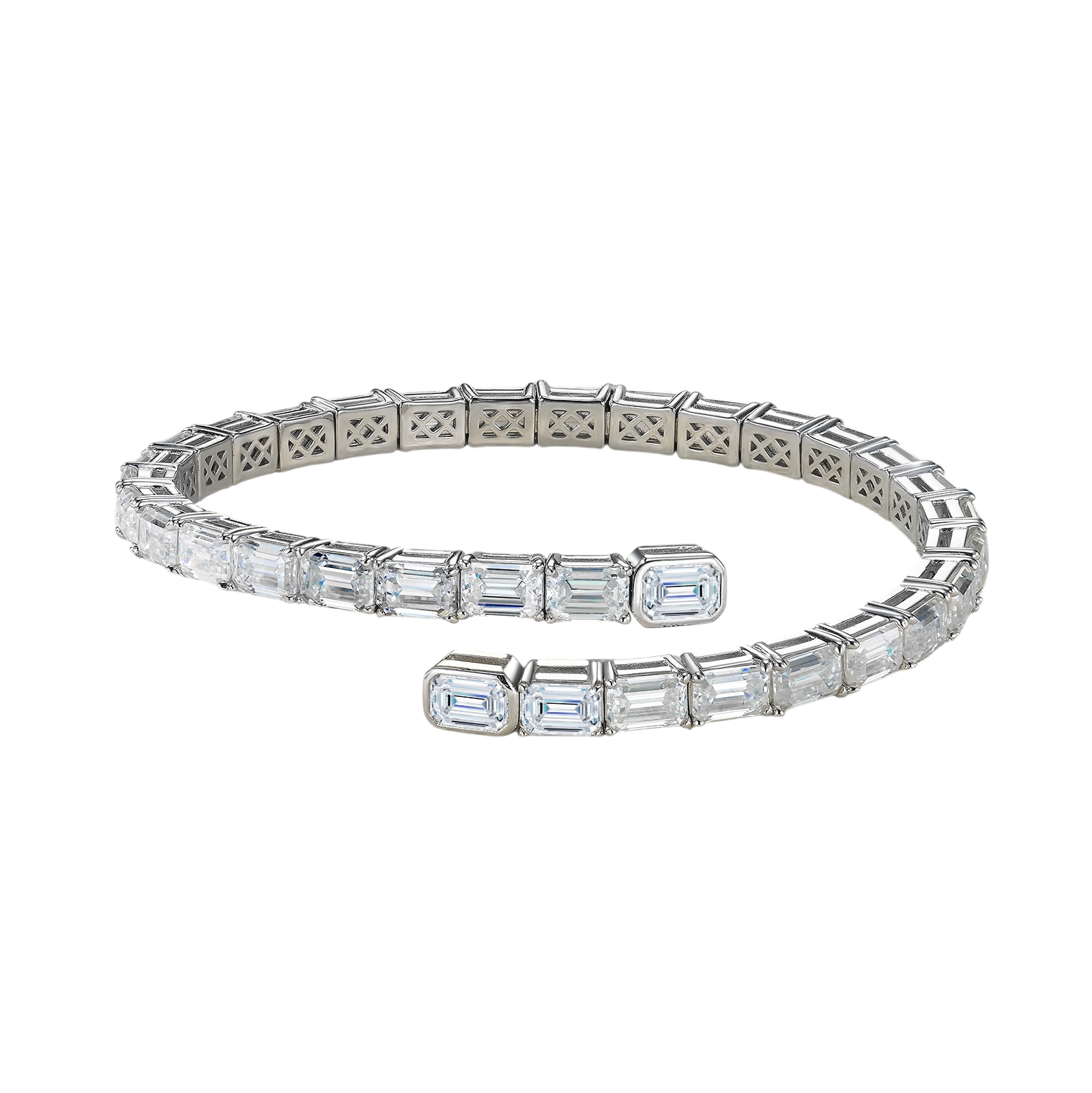 Hayesaura | Acubi Minimalist Korean Style Couple Moissanite | Cyber Y2K Unisex Chain Bangle