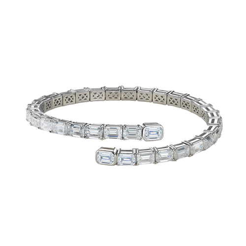 Hayesaura | Acubi Minimalist Korean Style Couple Moissanite | Cyber Y2K Unisex Chain Bangle