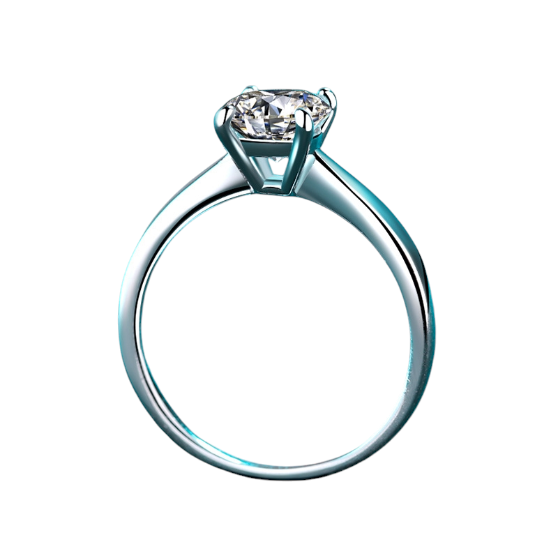 Hayesaura | Viral Classic Four-Prong Moissanite Solitaire Ring