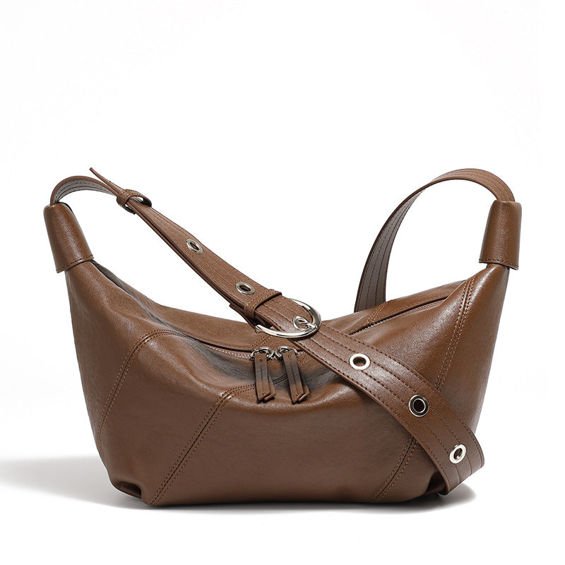 Hayesaura | 2026 Croc-Embossed Genuine Leather Kelly Mini Crossbody