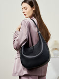 Hayesaura | Maillard Retro Frosted Cowhide Underarm Crossbody Bag
