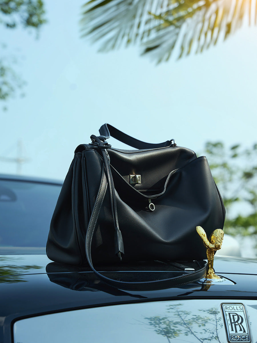 Hayesaura | Original TC Cowhide Basket 2-in-1 Commuter Tote
