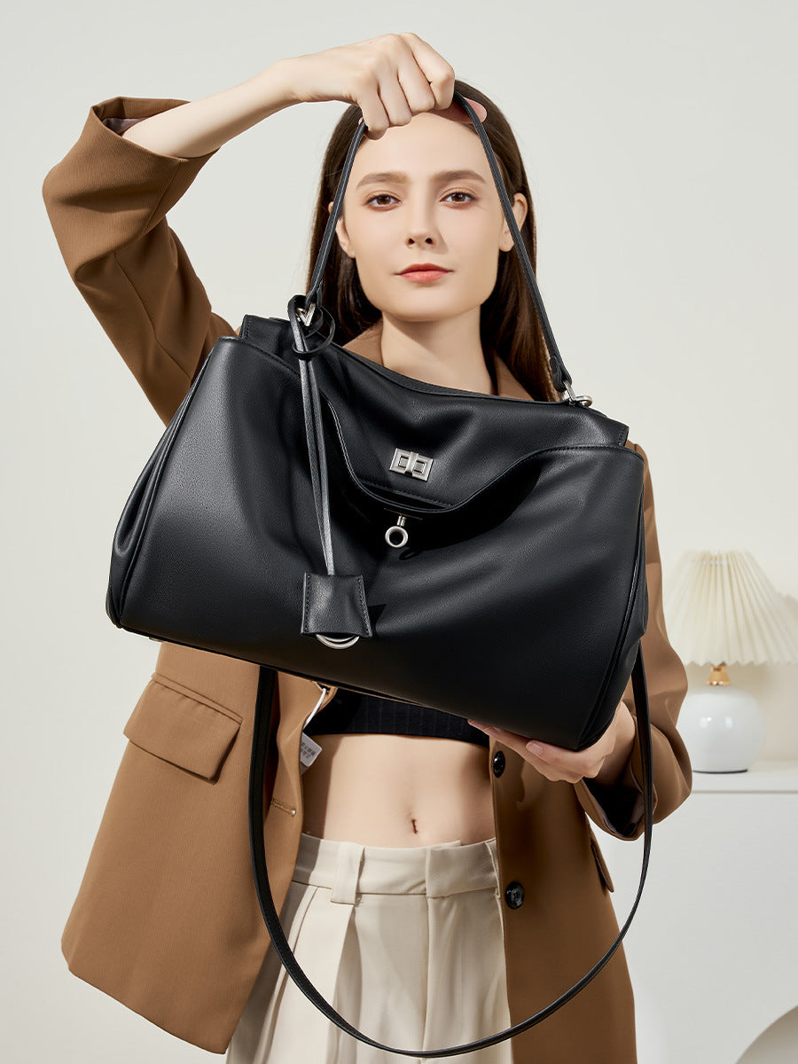 Hayesaura | Original TC Cowhide Basket 2-in-1 Commuter Tote