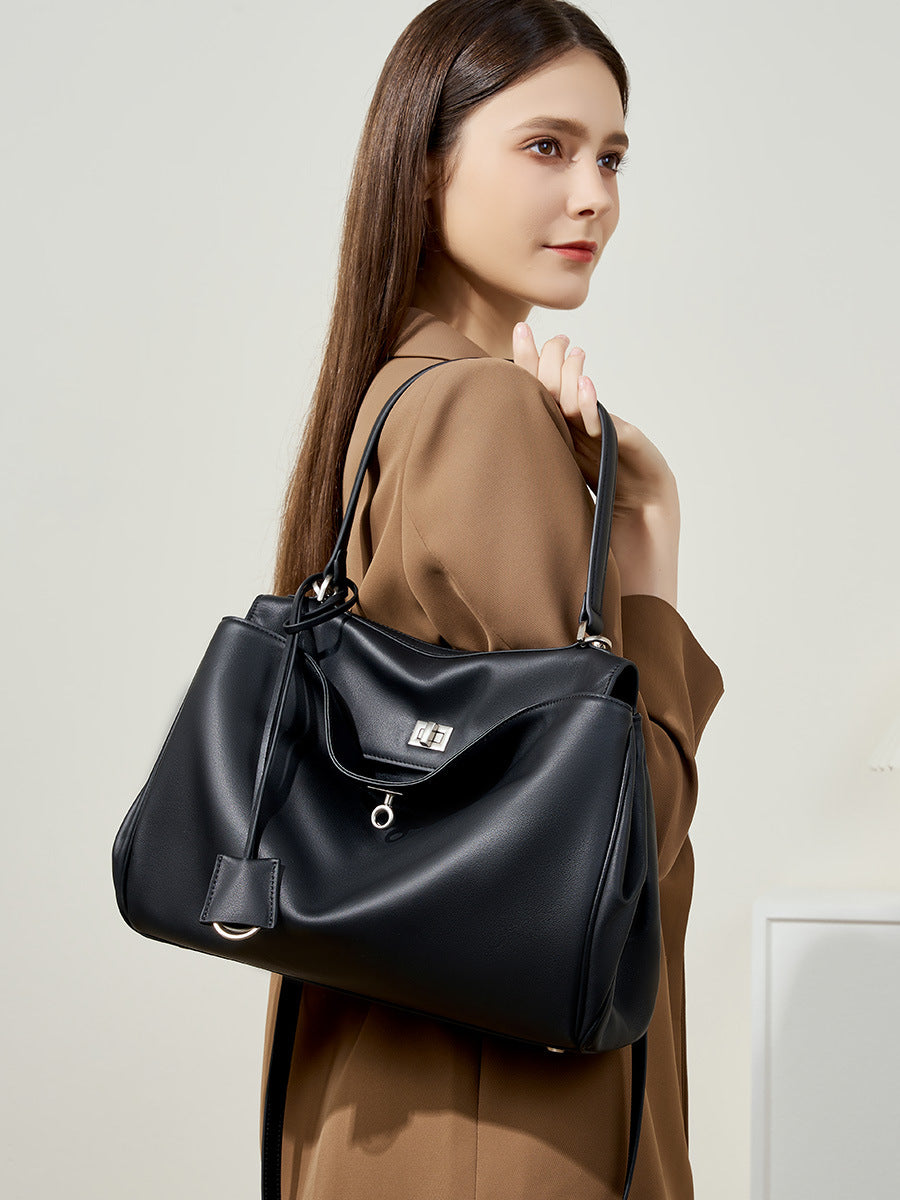 Hayesaura | Original TC Cowhide Basket 2-in-1 Commuter Tote