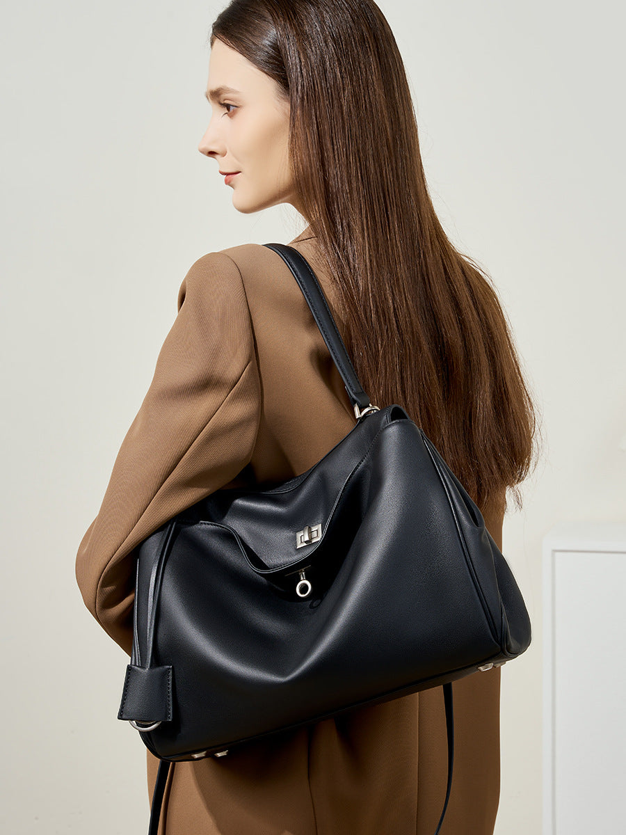 Hayesaura | Original TC Cowhide Basket 2-in-1 Commuter Tote