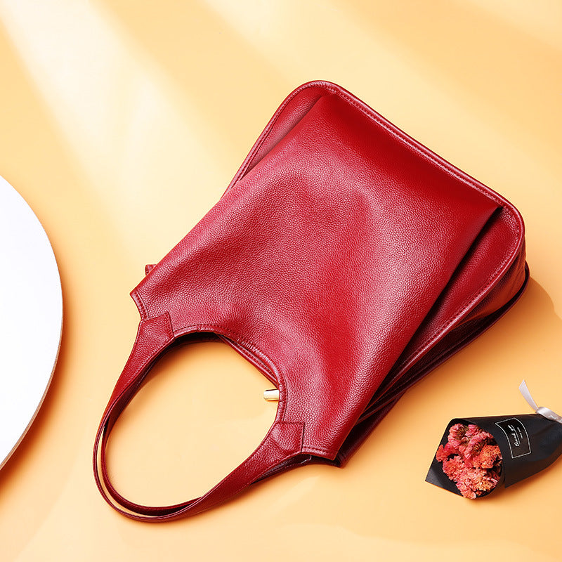 Hayesaura | Euro-Chic Top-Layer Cowhide Summer Commuter Tote
