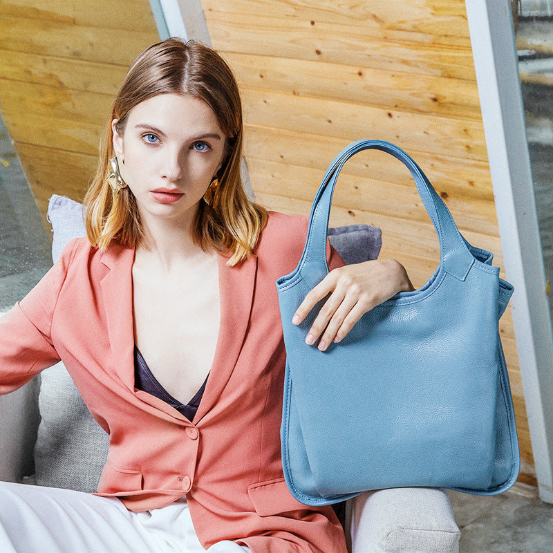 Hayesaura | Euro-Chic Top-Layer Cowhide Summer Commuter Tote