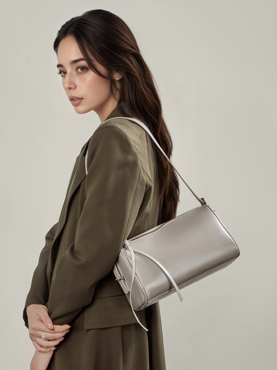 Hayesaura | Maillard Retro Vegetable-Tanned Boston Crossbody Bag