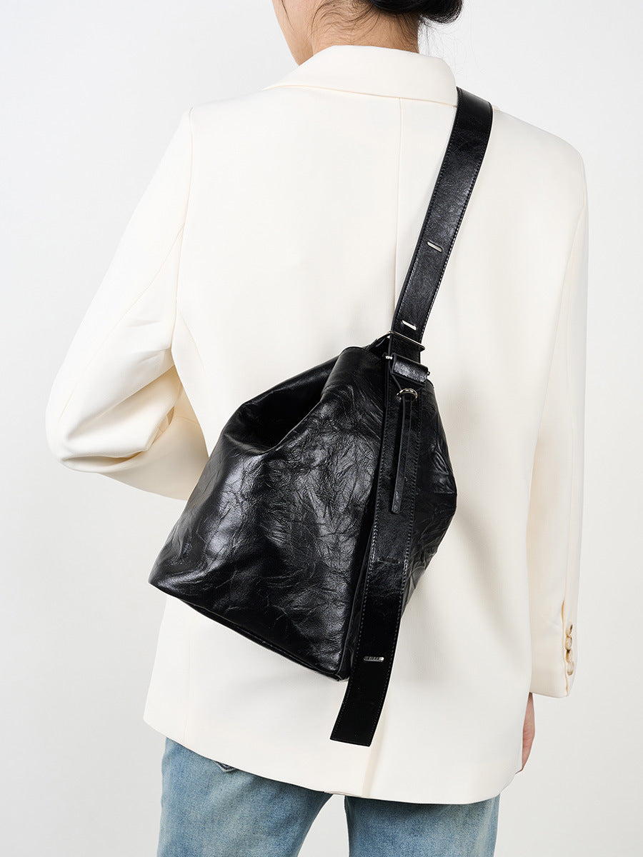 Hayesaura | Vintage Genuine Leather Messenger Briefcase Tote