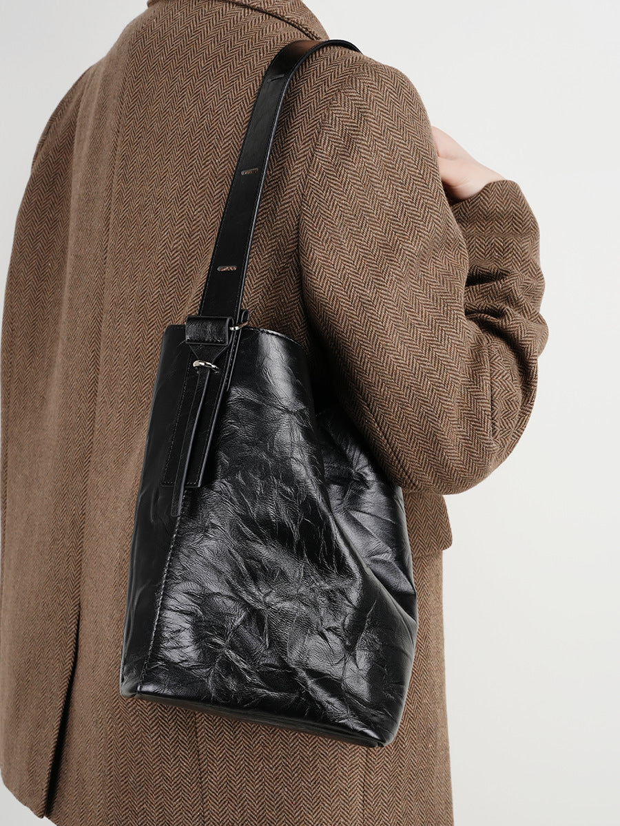 Hayesaura | Vintage Genuine Leather Messenger Briefcase Tote