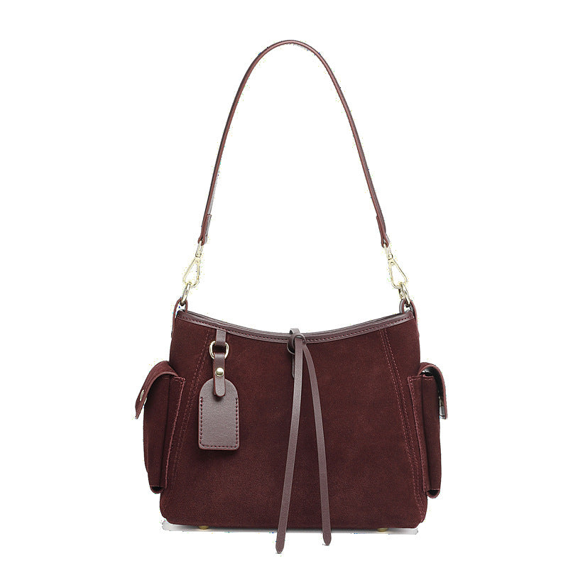 Hayesaura | 2026 Crescent Bucket Genuine Leather Underarm Crossbody