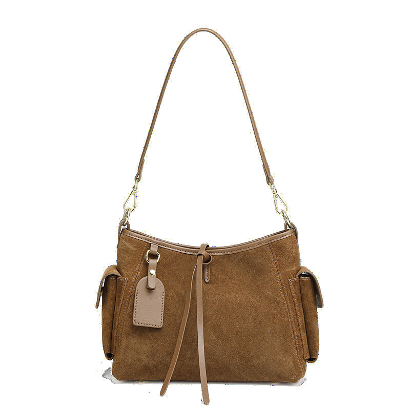 Hayesaura | 2026 Crescent Bucket Genuine Leather Underarm Crossbody