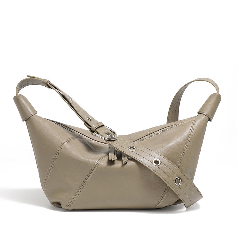Hayesaura | 2026 Croc-Embossed Genuine Leather Kelly Mini Crossbody