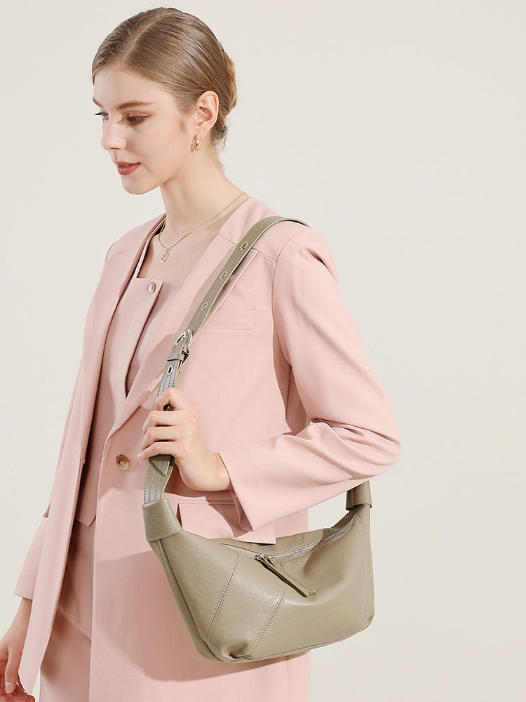 Hayesaura | 2026 Croc-Embossed Genuine Leather Kelly Mini Crossbody