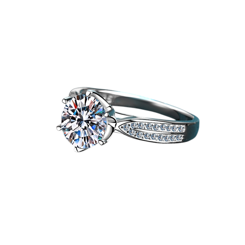 Hayesaura | Starlight Queen Six-Prong Luxury Moissanite Solitaire