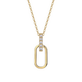 Hayesaura | Clean Fit 18K Gold Plated Moissanite Solitaire | Modern Everyday Commute Pendant
