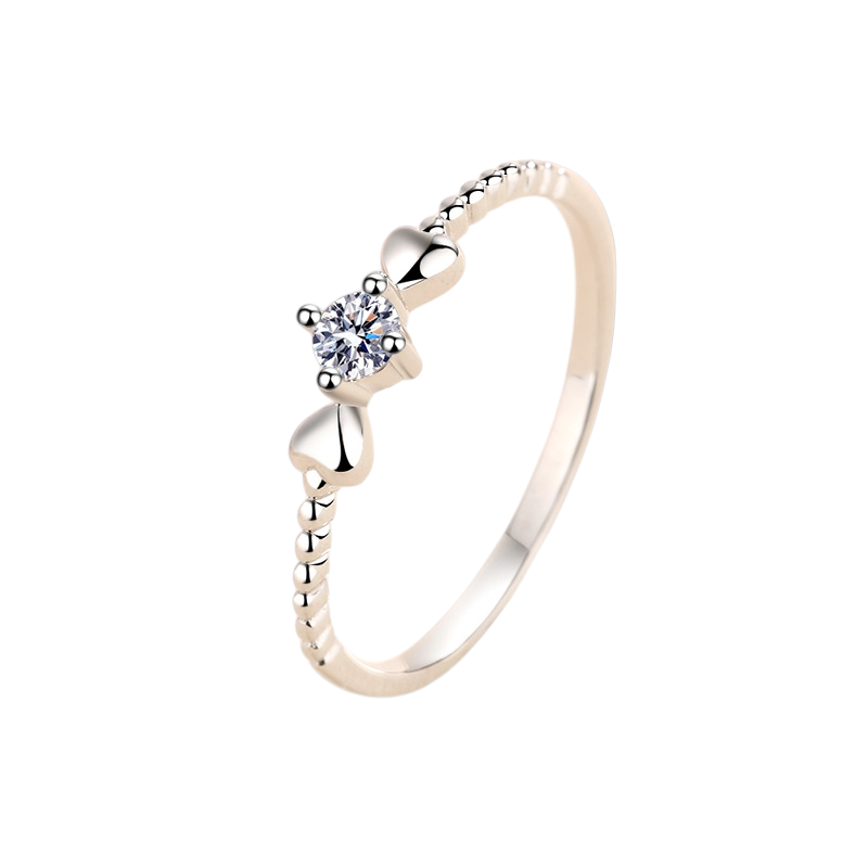 Hayesaura | You Are in My Heart Four-Prong Moissanite Ring