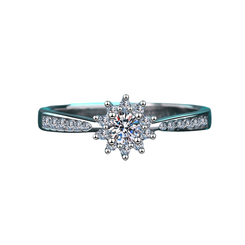 Hayesaura | Minimalist Proposal Genuine Leather-Smooth Moissanite Ring