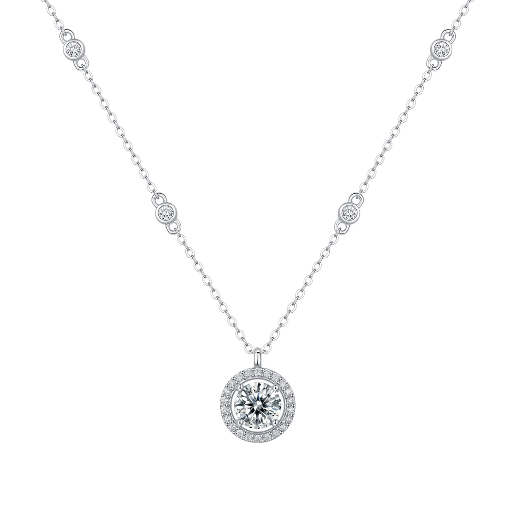 Hayesaura | Euro-Chic 18K Plated Pear Cut Moissanite | Modern Glamour Evening Necklace