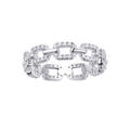 Hayesaura | Figure-Eight Buckle Moissanite Minimalist Ring | Proposal