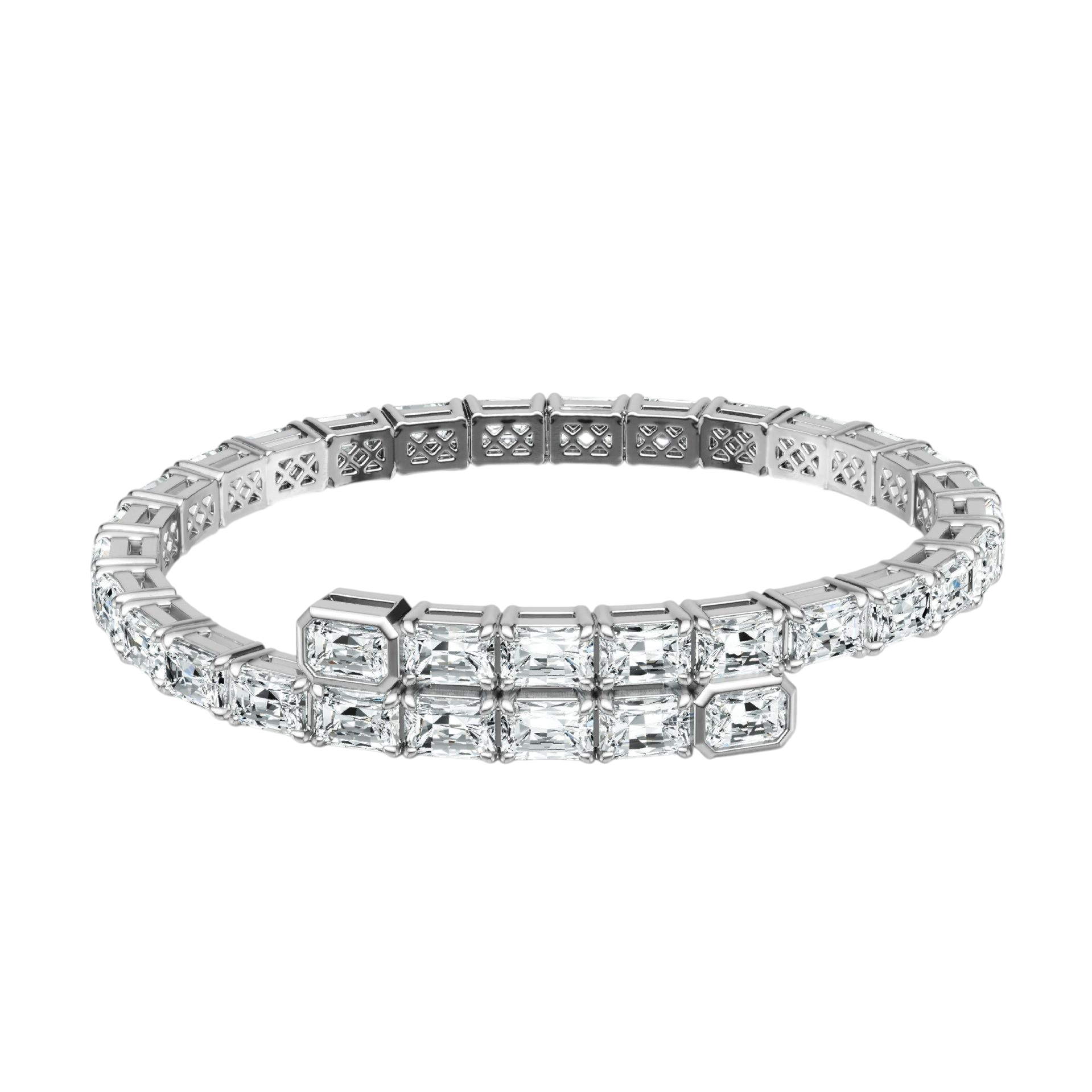 Hayesaura | Acubi Minimalist Korean Style Couple Moissanite | Cyber Y2K Unisex Chain Bangle
