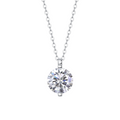 Hayesaura | Old Money 18K Plated Classic Solitaire Moissanite | Quiet Luxury Multi-Size Pendant